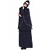 Cape abaya- Navy Blue/Grey Cape abaya- Navy Blue/Grey